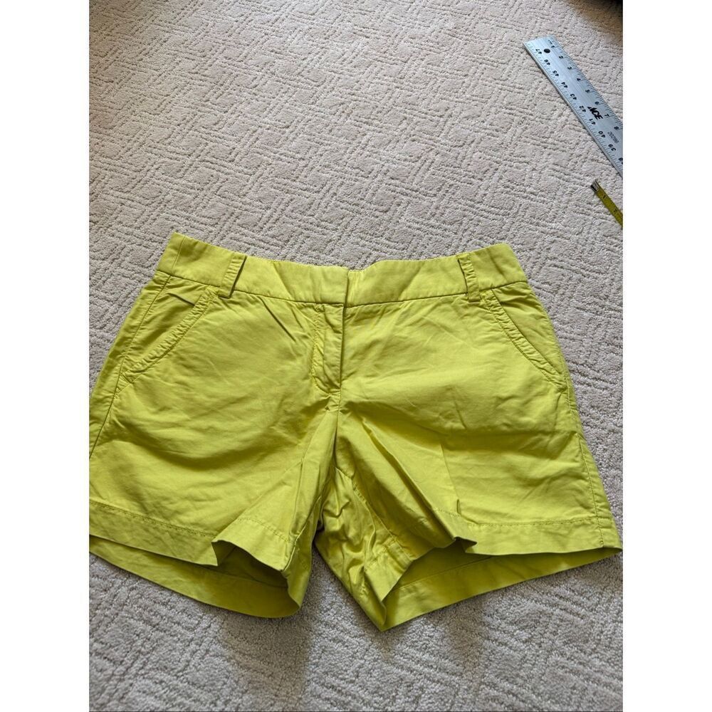 J Crew Mustard Yellow Chino Shorts Size 8